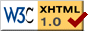 XHTML 1.0 extricto valido